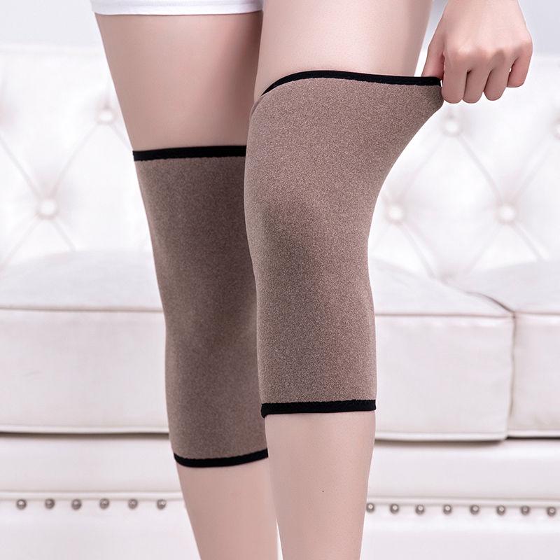 Unisex German Fleece Knee & Leg Warmers Invisible Anti-Slip Fleece-Lined Joint Warmth for Air-Conditioned Rooms