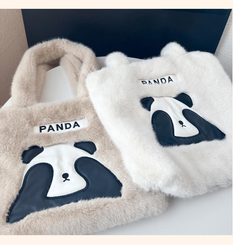 Panda Plush Handbag 2025 - Cute, Spacious, Versatile Tote for Students