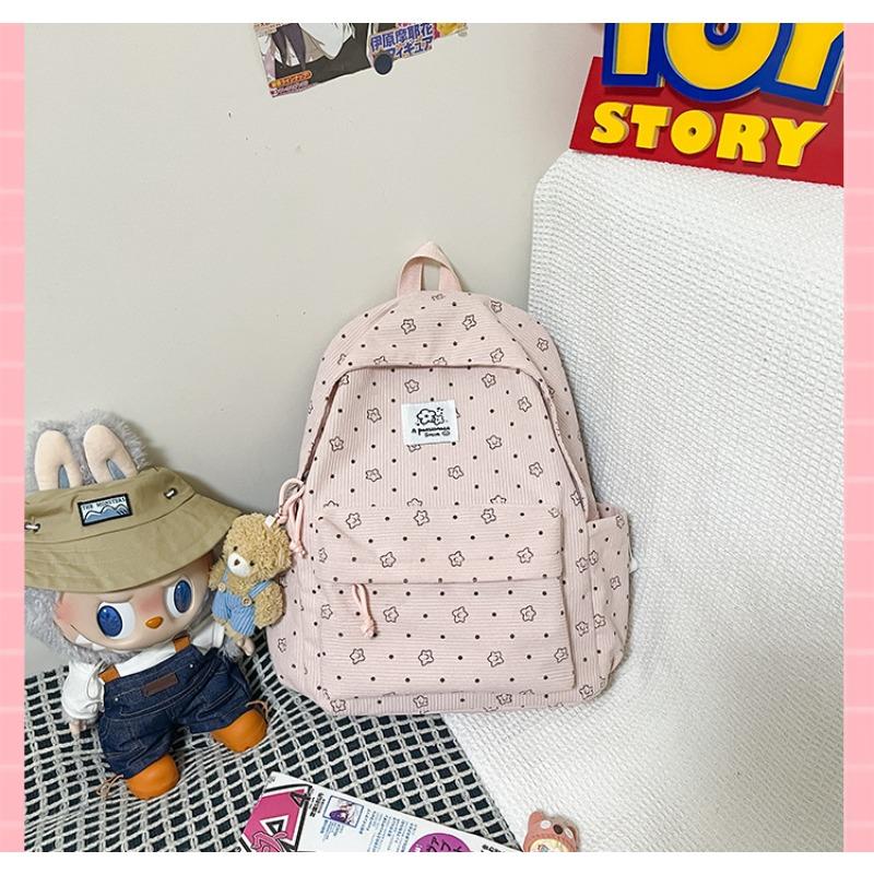 New Mori small fresh backpack Korean ins junior high school student schoolbag polka dot girl student backpack