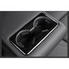 For Mazda 3 Axela Sedan BP   Stainless Steel Rear Seat Drink Cup Holder Chrome Trim Cover Bezel Surround Frame Styling