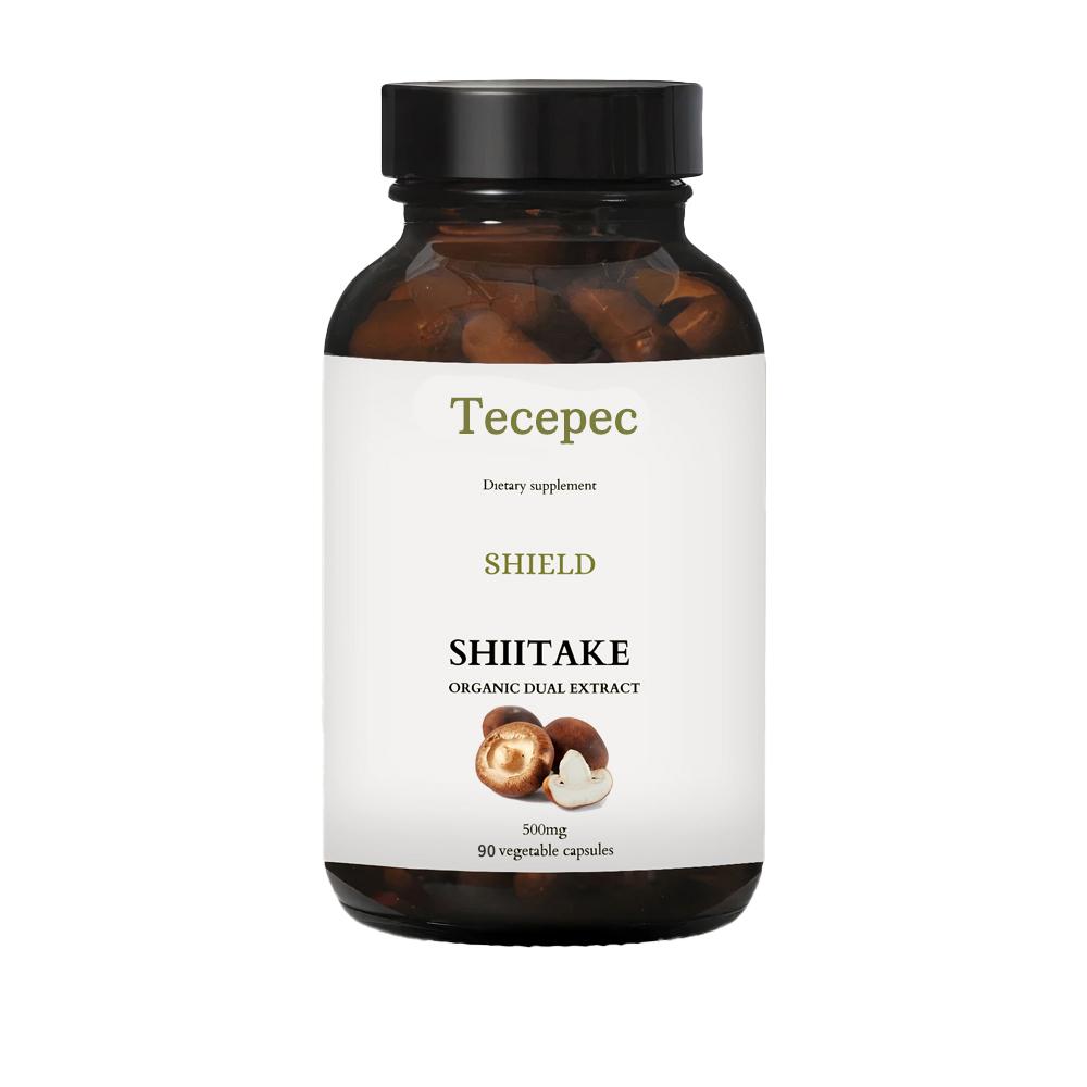 Organic Shiitake Extract 1000 Mg Dietary Supplement, 90 Capsules Per Bottle 90 Capsules