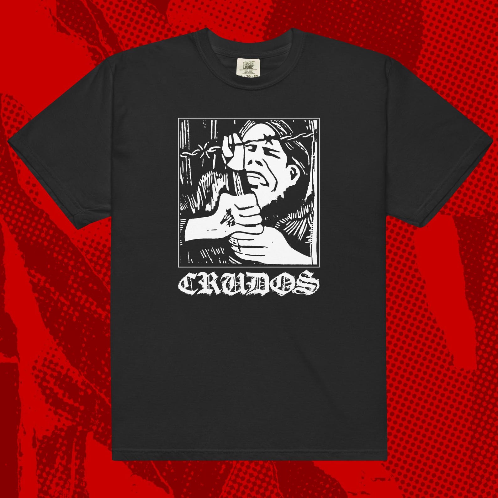 Los Crudos Wirecutter Shirt | Punk Hardcore Limp Wrist Spazz Dropdead 3XL