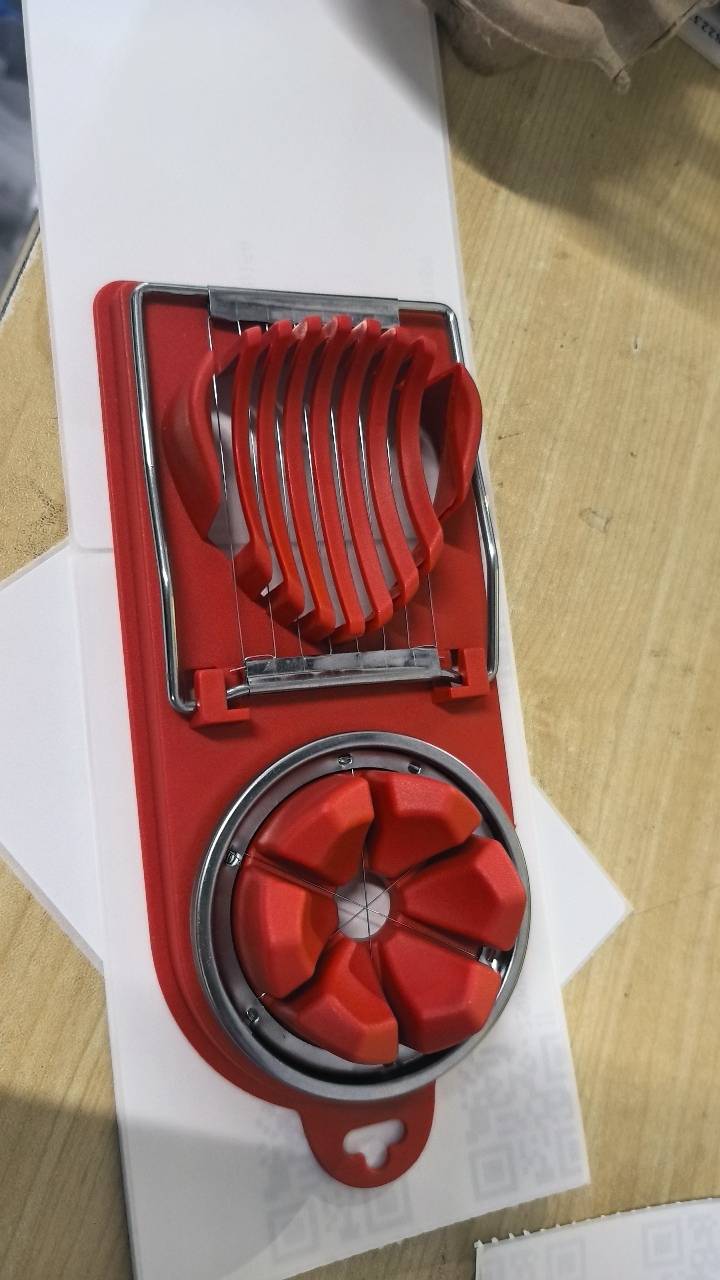 

Plastic Eggs Cutter Single Head -Purpose Household Multi-Purpose Eggs Cutting Tool One Size красный