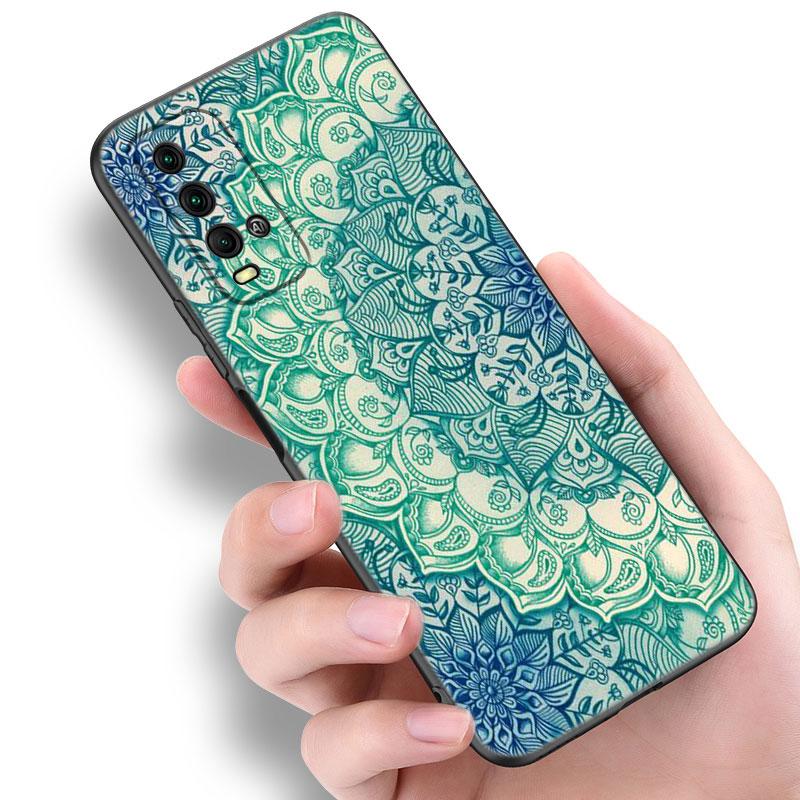 Mandala Chakra Yoga Phone Case For Xiaomi Redmi Note 5 6 9T K20 K40 K50 Pro 7A 8A 9A 9C 9i 10A 10C A1 S2 Soft TPU Black Cover
