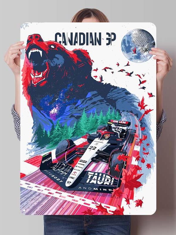 Yuki Tsunoda Racer Posters F1 Racing Metal Signs Decor for Room Decoration Custom Tin Plates for Wall Art Decoration Retro Home