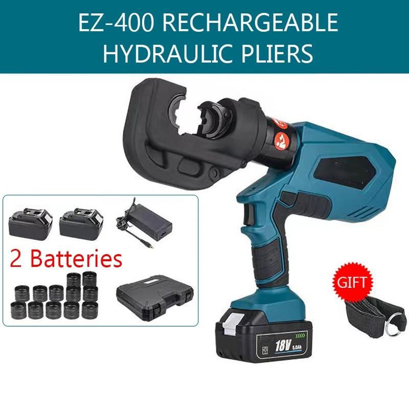 EZ-300/EZ-400 Rechargeable Hydraulic Pliers Portable Electric Hydraulic Crimping Pliers Charging Crimping Tool