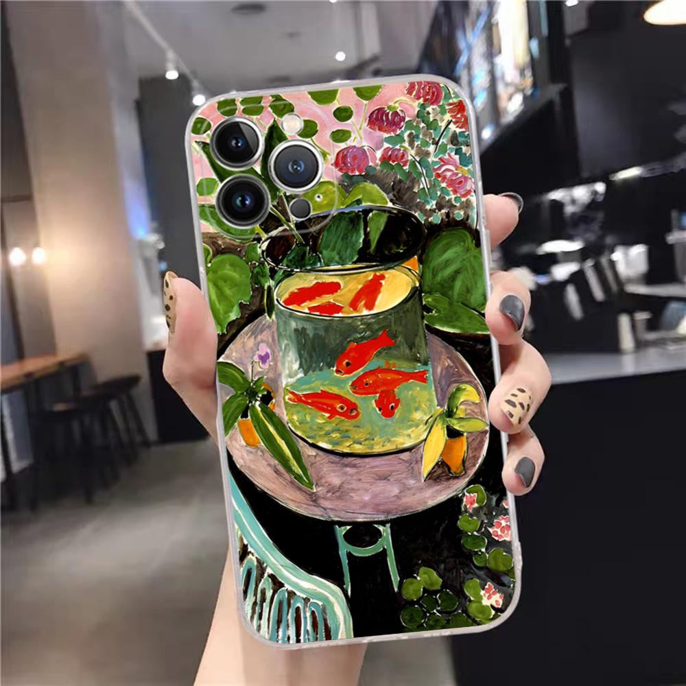 Henri Matisses Art Painting Phone Case For iPhone 15 14 11 12 13 Mini Pro XS Max Cover 6 7 8 Plus X XR SE 2020 Funda Shell
