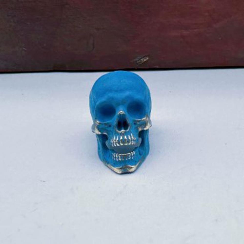 Handmade Sculpture Brass Bead Charms DIY Jewelry Accessories Skull Head Retro Pendant Bracelet Lanyard Pendant EDC Outdoor Tool