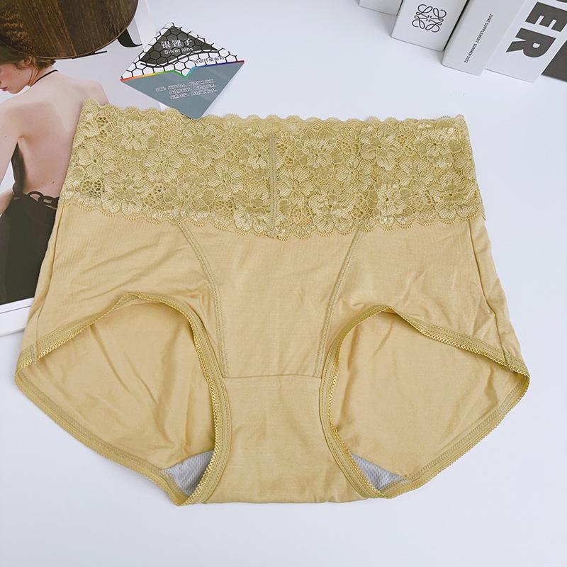 

Модальное женское нижнее белье Кружевное Со средней посадкой С ионами серебра Сухое и дышащее Удобное и полезное для менструации Согревающее и питающее для живота XXXL