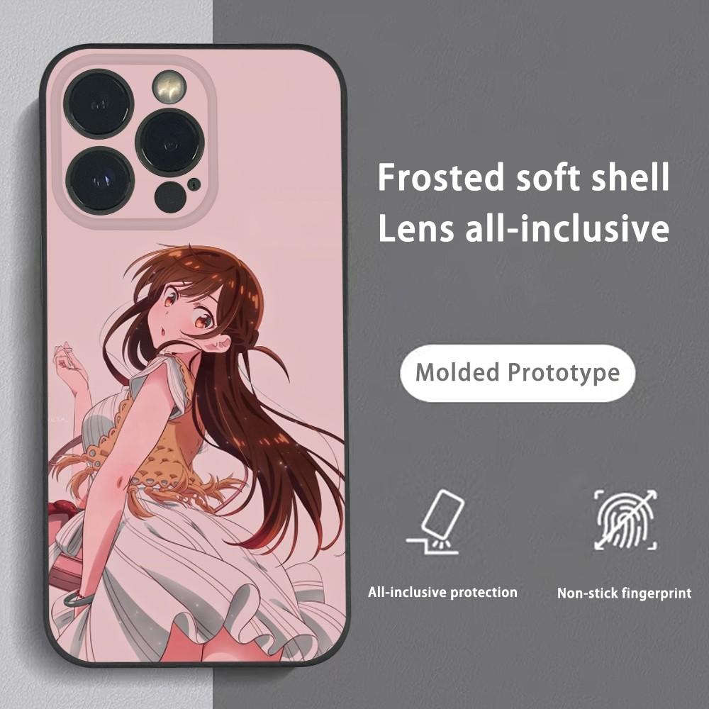 Anime Chizuru M-Mizuhara Phone Case For iPhone 16 15 14 13 Pro Max Plus Mini Frosted Soft Shell Funda Shockproof Cases