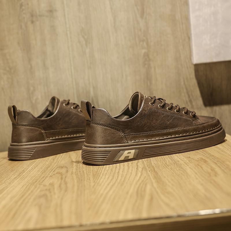 Fashion 2025 Summer Leather Oxford Shoes Breathable Outdoor Sneakers High Quality Handmade Lace-up Leather Shoes Casual Walking Shoes