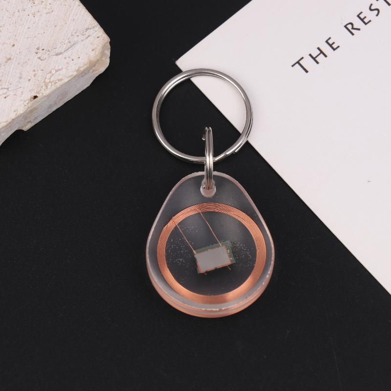 Cuid Keychain Token Rewritable Smart Keys Nfc Tag Copy Fobs 13.56Mhz Access Control Writable Card Cuid Changeable Wet Inlay