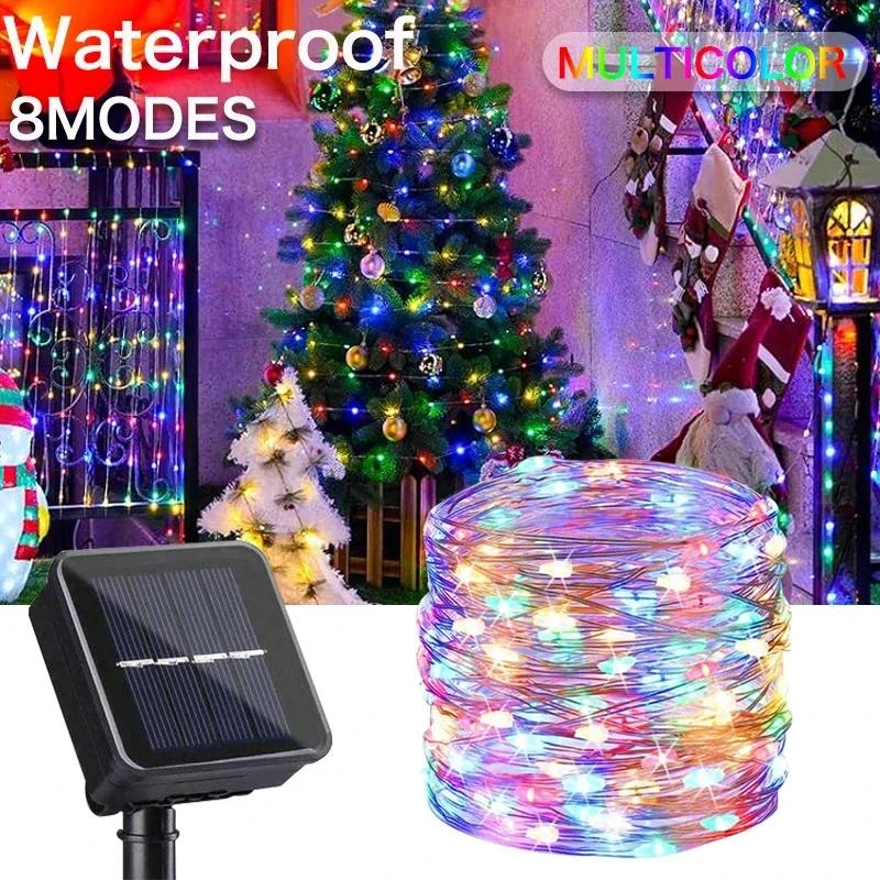 5~100M Ultra Long 1000 LED Solar String Fairy Light Outdoor Copper Waterproof Christmas Garland Decoration Garden Lights Party