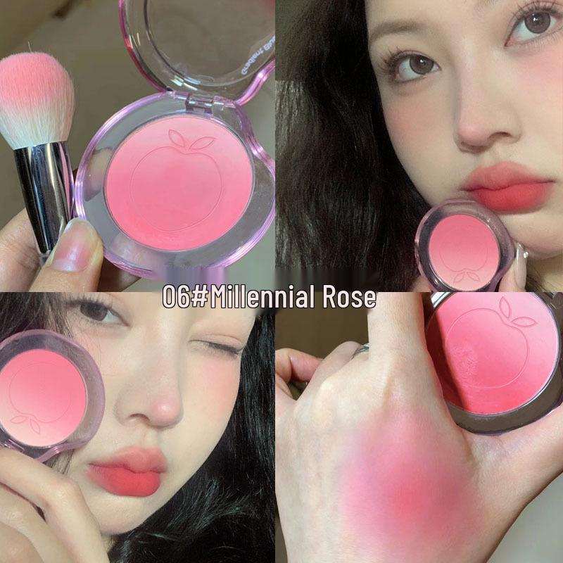 Kekemood Bubble Gradient Blush - Ebony Rose Natural Matte & Fine Shimmer for a No-Makeup Spring/Summer Look.