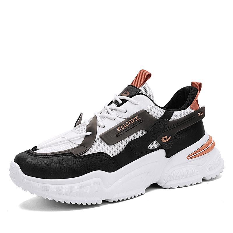 

Модная повседневная обувь для мужчин, дышащие спортивные баскетбольные кроссовки для бега, новая прогулочная обувь на платформе в стиле панк, кроссовки в уличном стиле, летние 39 чёрный