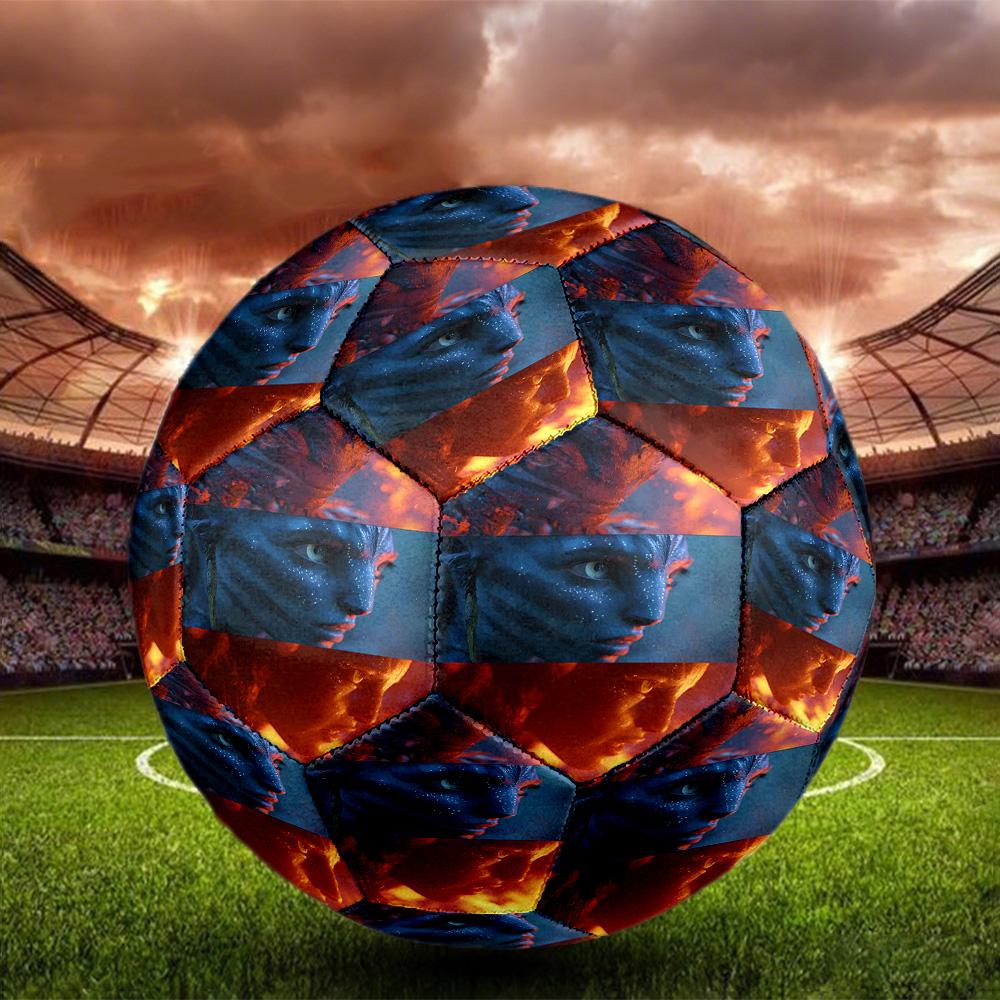 Avatar Print Size 5 Soccer Ball, Standard Match Football for Sports Game and Team Practice, Ideal Gift for Soccer Fans