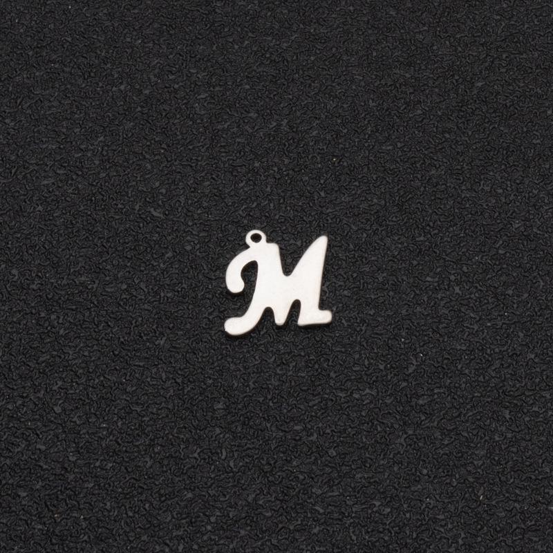 Custom Stainless Steel A-Z Letter Charms - Fade-Resistant DIY Pendants