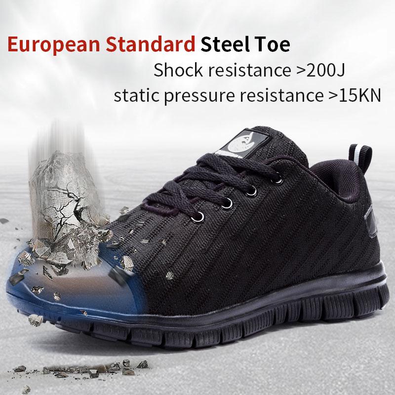 Scarpe Antinfortunistiche Uomo LARNMERN Con Punta In Acciaio - Leggere, Comode E Sicure - Foto 8