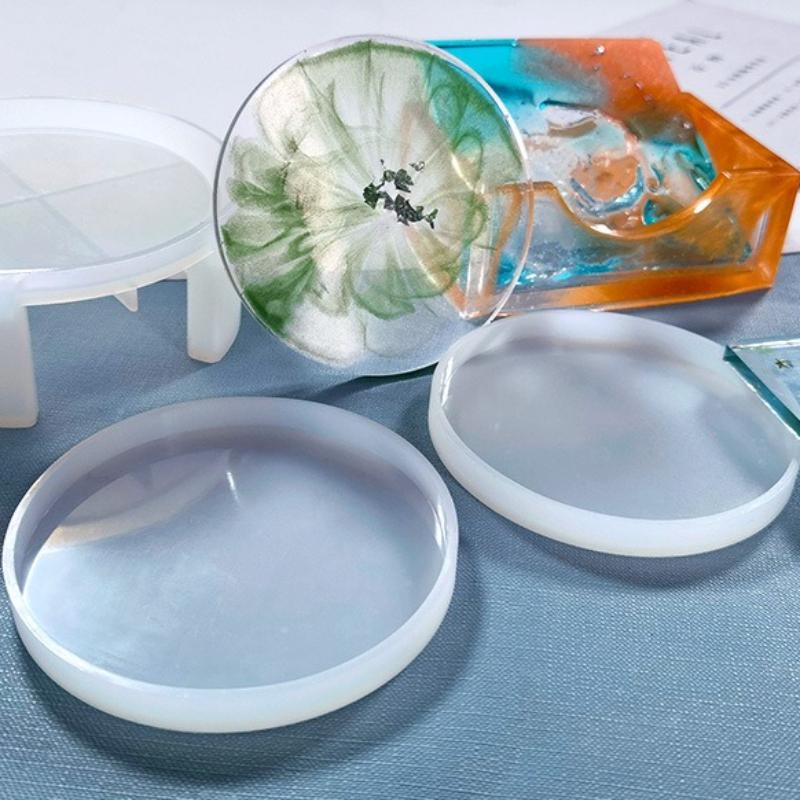 DIY Epoxy Resin Coaster Kit with Silicone Molds & Storage Box Creative Craft Kit