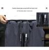 Men's Plus Size Korean-Style Loose Cuffed Jeans - Trendy Casual Nine-Point Pants