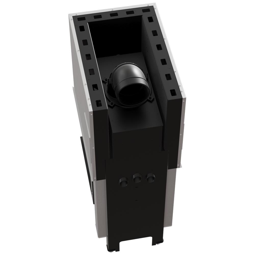 Steel Fireplace KRATKI REGNOR 500/500 7 kW Ø 200 3-sided