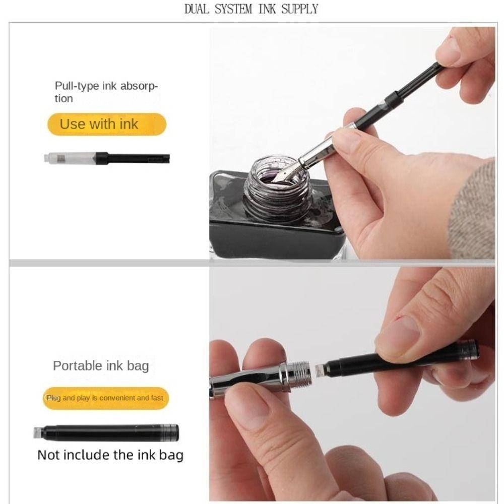 Frosted Black Stationery Luxury Golden Dragon Ink Pen Fountain Pen Writing Pen Business Ink Pen