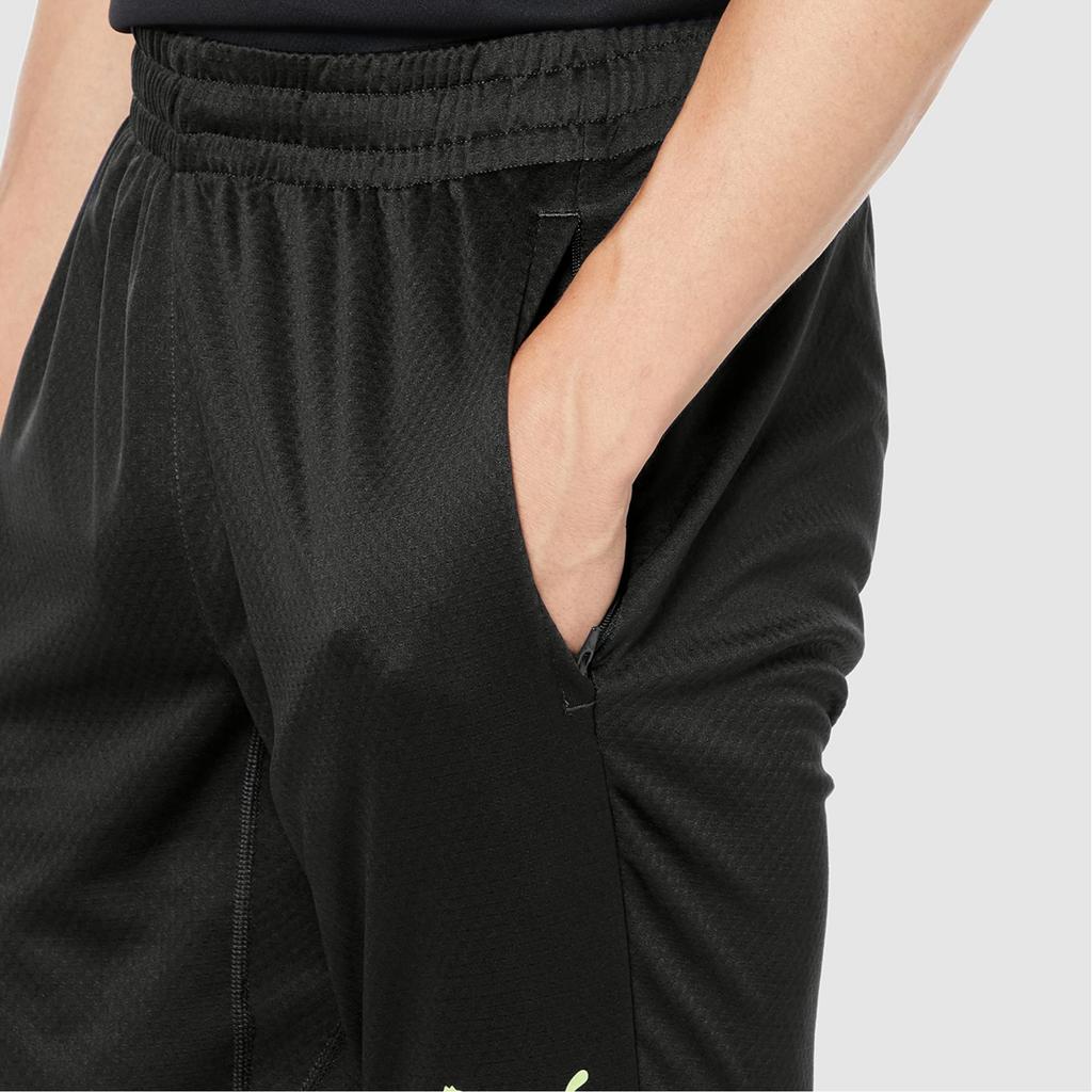 Puma Manchester City Football Club Sports Training Series Solid Color Slim Fit Straight Leg Knit Pants Men Pants Black 767769-11