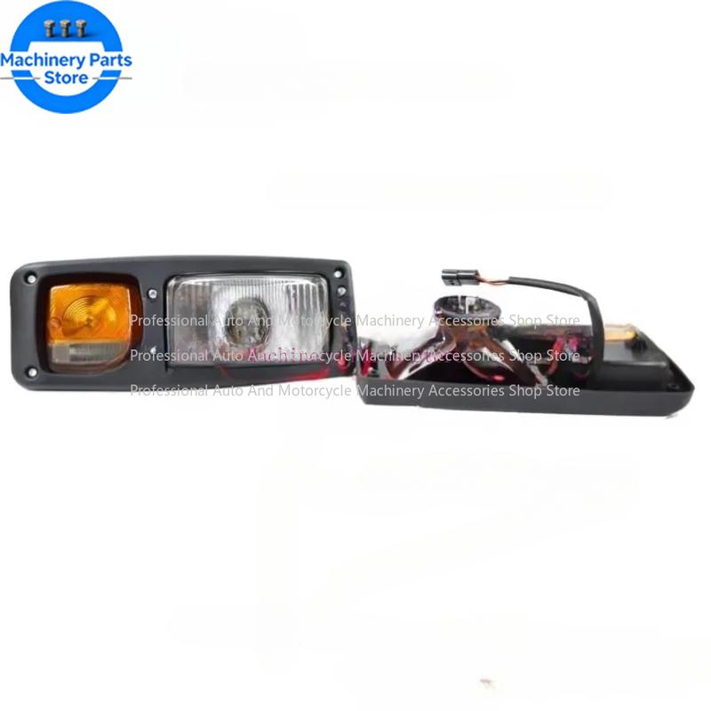 1pc For HYUNDAI Excavator Headlight R210W-9 210W-7 150W-9 60W-9 Hook Wheel Dig Taillight Turn Light Steering Lamp Work Light