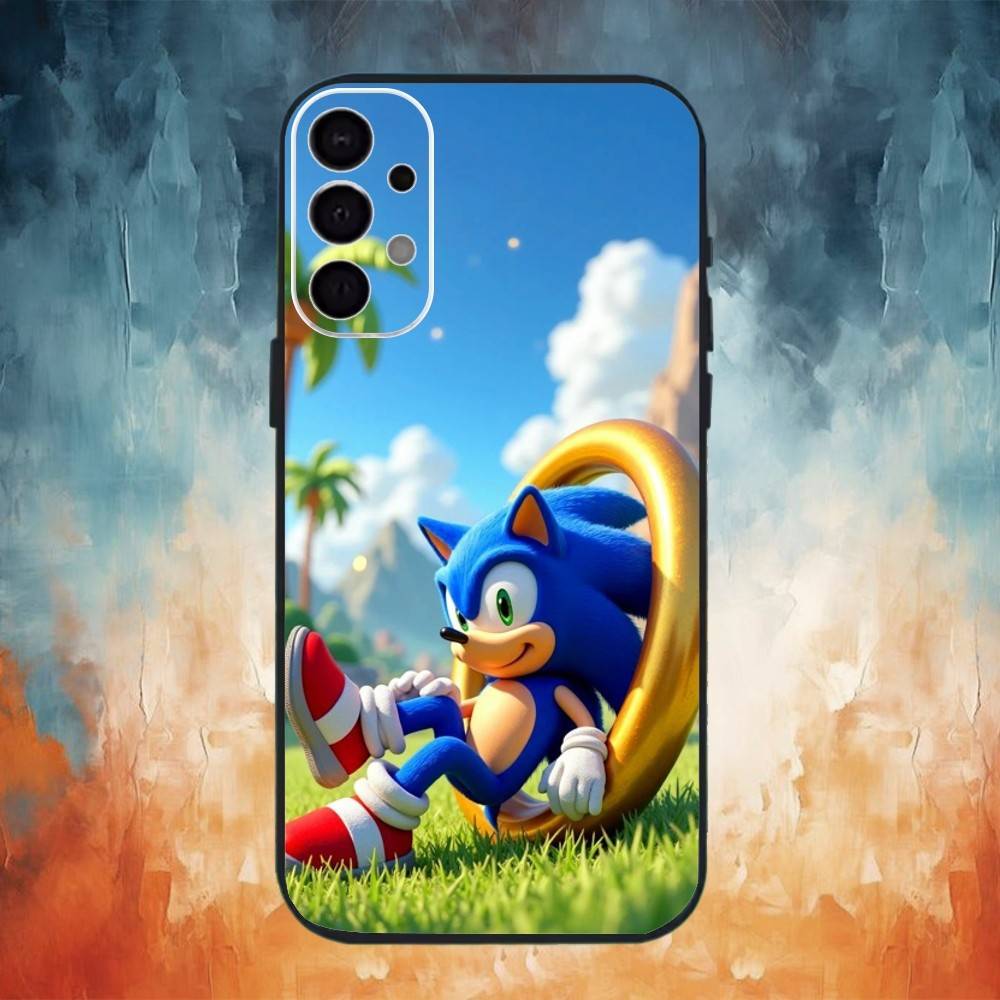 S-Sonic The H-Hedgehog Phone Case For Samsung S25,S24,S21,S22,S23,S30,Ultra,S20,Plus,Fe,Note,10,9,5G Black Cover