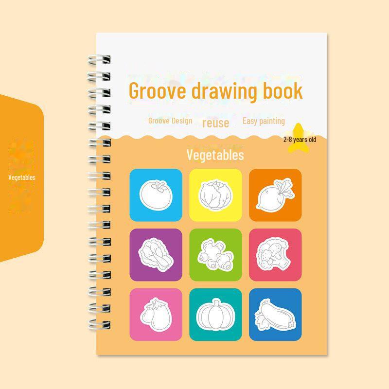 "Simple Drawing & Calligraphy Practice Book for Children Aged 2-8"