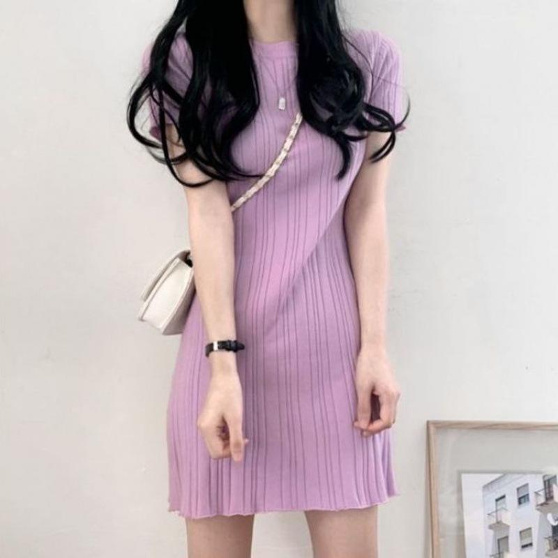 

Sweet Petite Purple Knit Dress - Spring/Summer 2025 Collection S фиолетовый