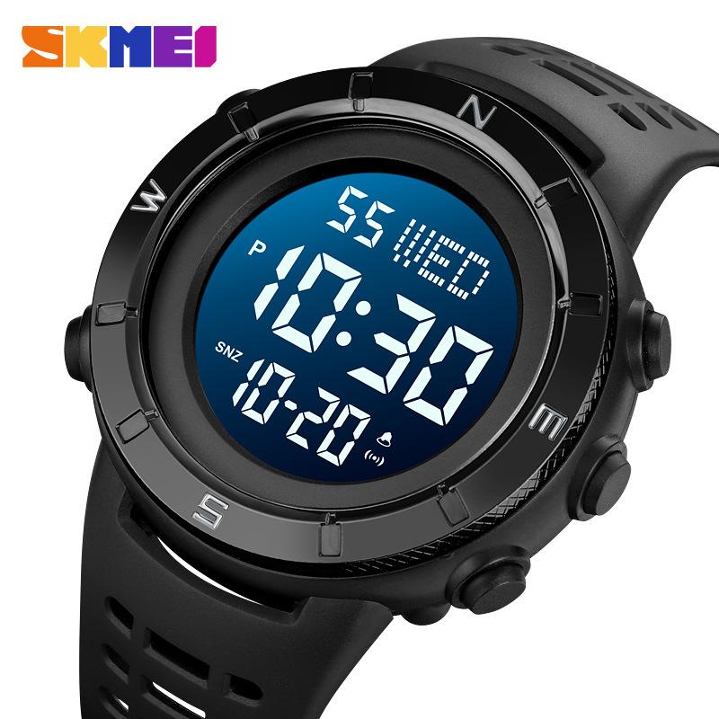 Multifunctional Outdoor Sports Student Electronic Watch New Waterproof Large Dial Watch Men