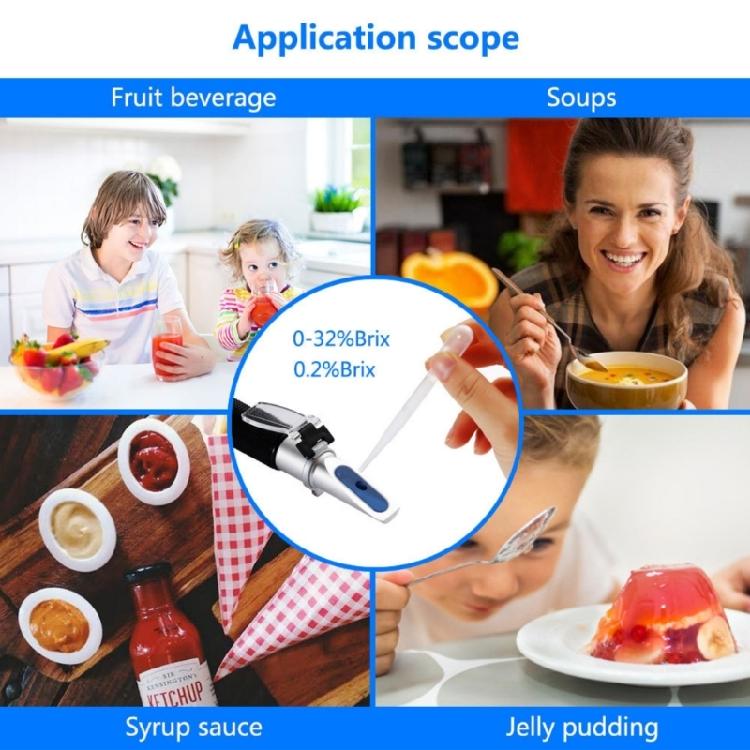 Refractometer Fit for Food Processing And Manufacturing Features Enhancing Optical Clear Temperature Compensated Design