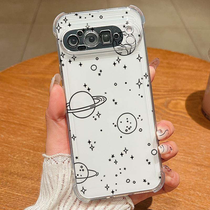 

Сучасний кольоровий чохол із візерунком зірок для Google Pixel 9 Pro XL 9A Ударостійкий ТПУ Силіконовий Прозорий М який Чохол Google Pixel 9 Pro XL прозорий