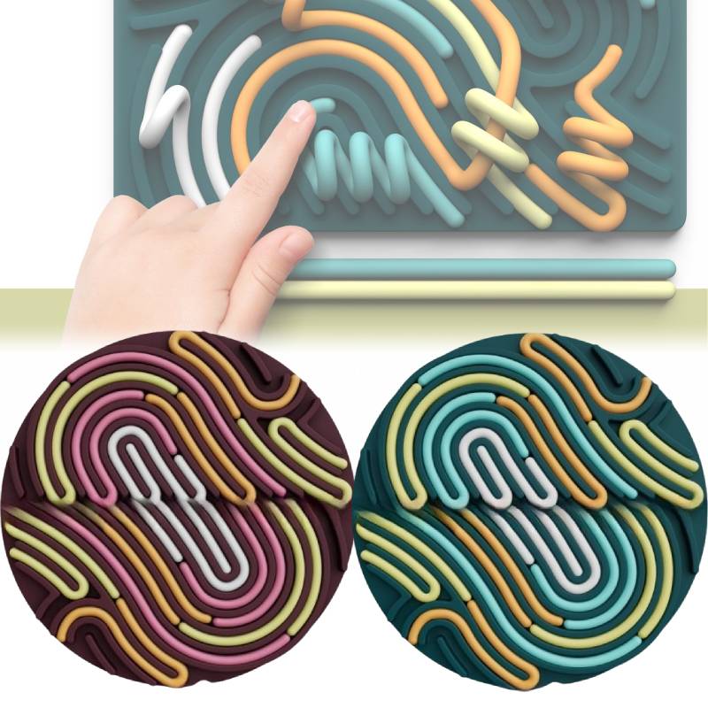Sensory Board Activity Silicone Stress Relief Toy Kids Adults Educational Tool