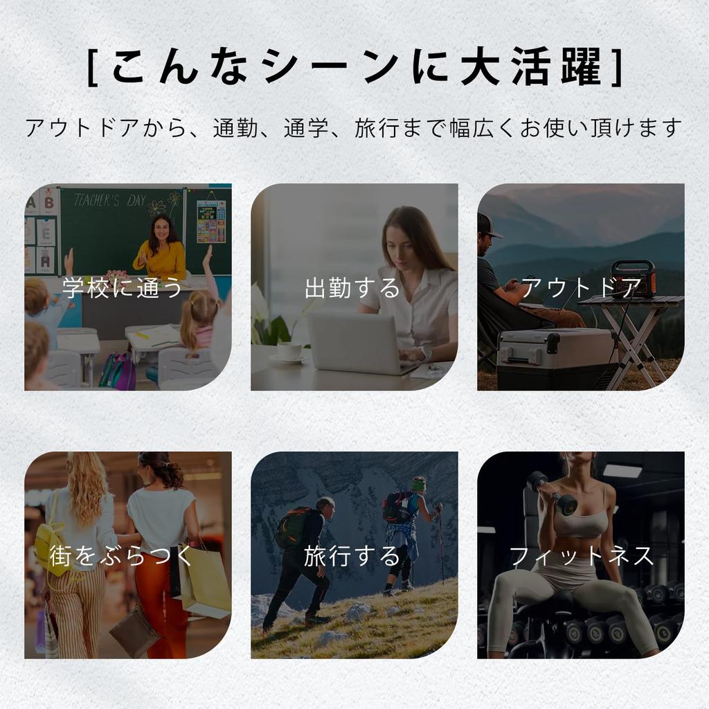 ROSE NOIRE Women's Backpack, Lightweight (320g), Large Capacity, Waterproof, A4 Size, 7 Pockets, Fits 14-inch PCs, Nylon Backpack, Cute, Unisex, for