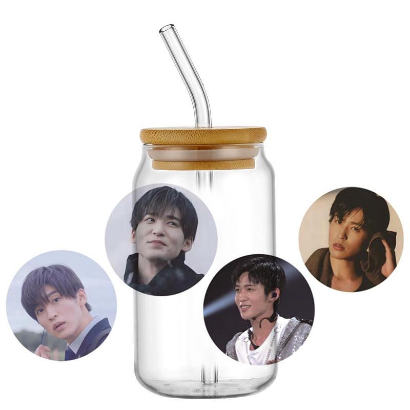 Popular Korean Oppa Groups Easy Peel Waterproof Party Diy Decals 3D Transfers Uvdtf Tumbler Stickers 16Oz Uv Dtf Cup Wraps