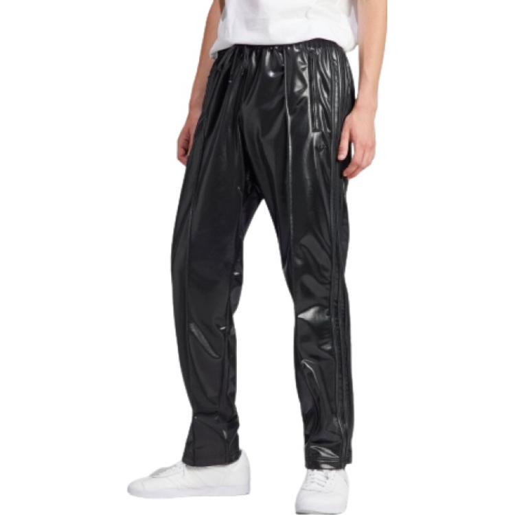Adidas Originals Leather Pants Men's Black Moderate IL6168