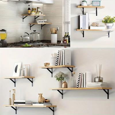 New L-type Floating Shelf Wall Mount Joint Angle Triangle Shelf Iron Metal Heavy Duty Decorative Shelf Home Bookshelf