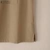 ZANZEA Women Casual V-Neck Summer Sleeveless Cotton Tank Tops