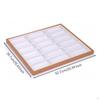 Glasses Display Tray WoodGrain Sunglass Organizer OpenTop Eyewear with Compartments for
