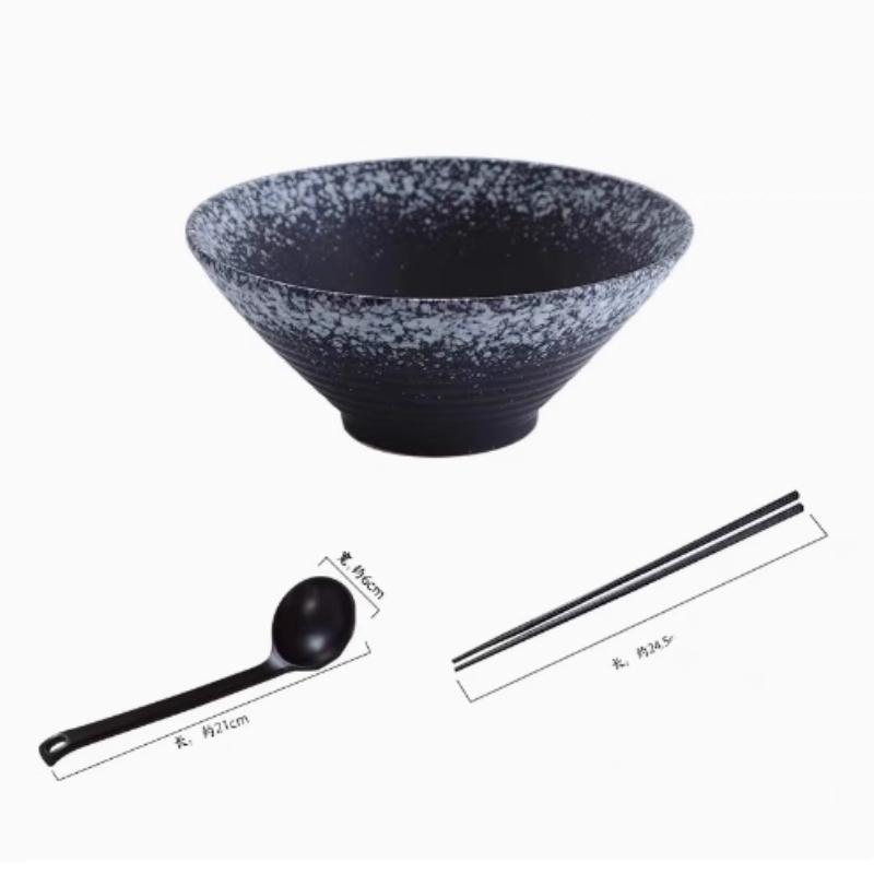 Japanese Ceramic Ramen Bowl – Creative Soup Bowl for Home or Restaurant Use