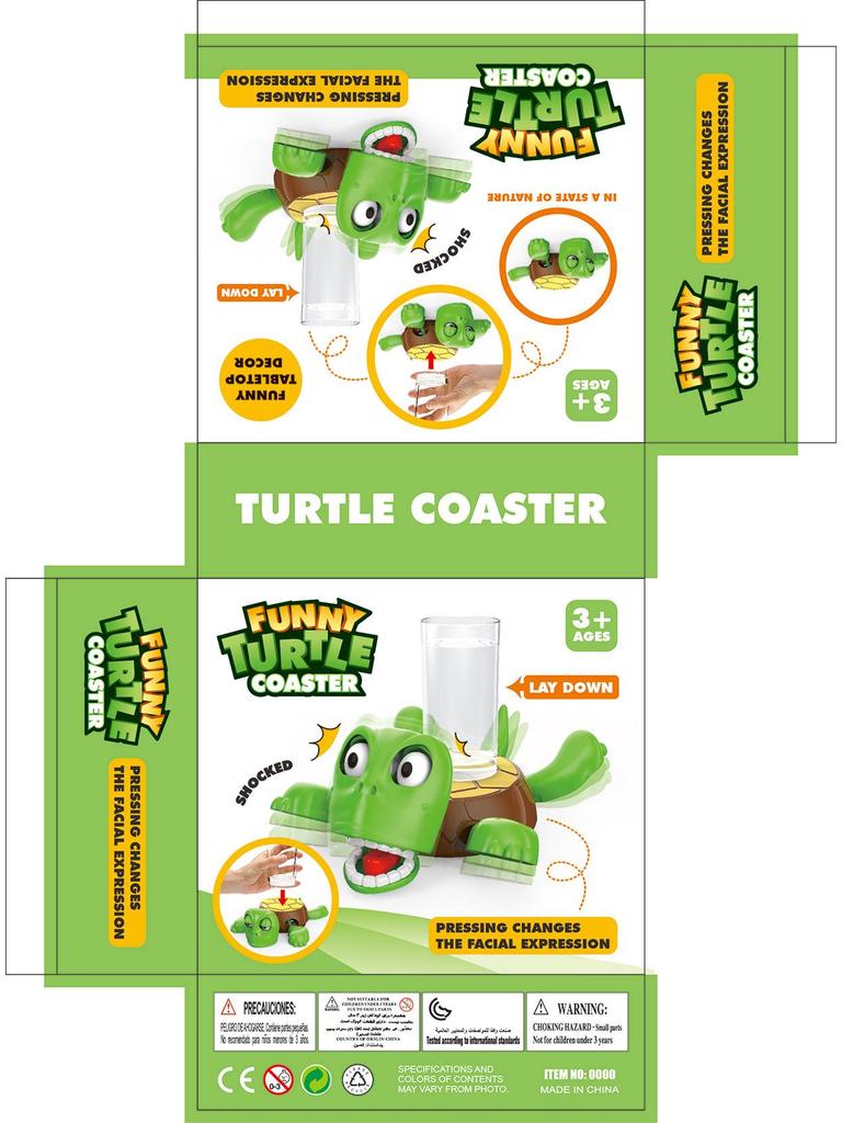 Creative Turtle Cartoon Desktop Ornament - Funny Staring Contest Prank Toy