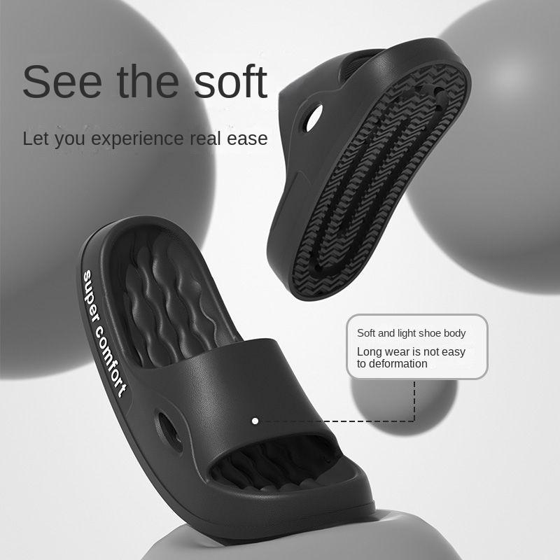 Thick Platform Bathroom Home Slippers Women Fashion Soft Sole EVA Indoor Slides Woman Sandals  Summer Non-slip Flip Flops