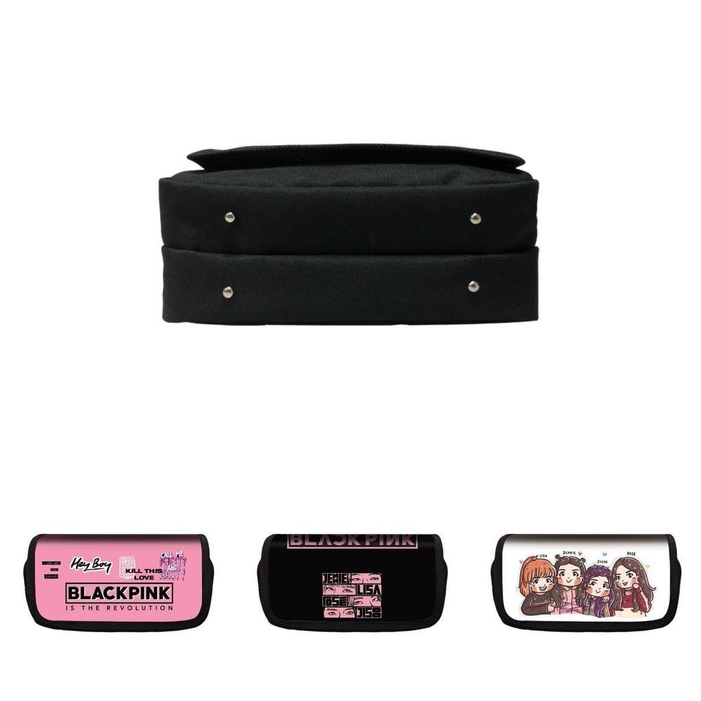 Stylish Blackpink Double Pencil Pouch Bag Large Capacity Kid Student Gift