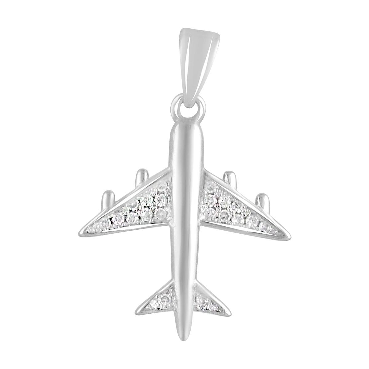 

Срібна каблучка з фіанітами. (2110521) білий