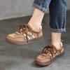 2025 Women's Genuine Leather Sporty Flats: Versatile Low-Top Trainers for Casual, Four-Season Wear
