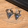 Moonstone Hoop Earrings for Men Boys Stainless Steel Ear Drop,New Fashion Punk HipHop Cool Jewelry Gifts for New Year