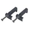 2 Pcs Brick Line Runner 9 To 12cm Clamping Engineering Plastic Wire Drawer Bricklaying Tool with Anti Slip Pad