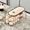 Multi-Layer Sliding Egg Storage Box for Fridge with Automatic Replenishment